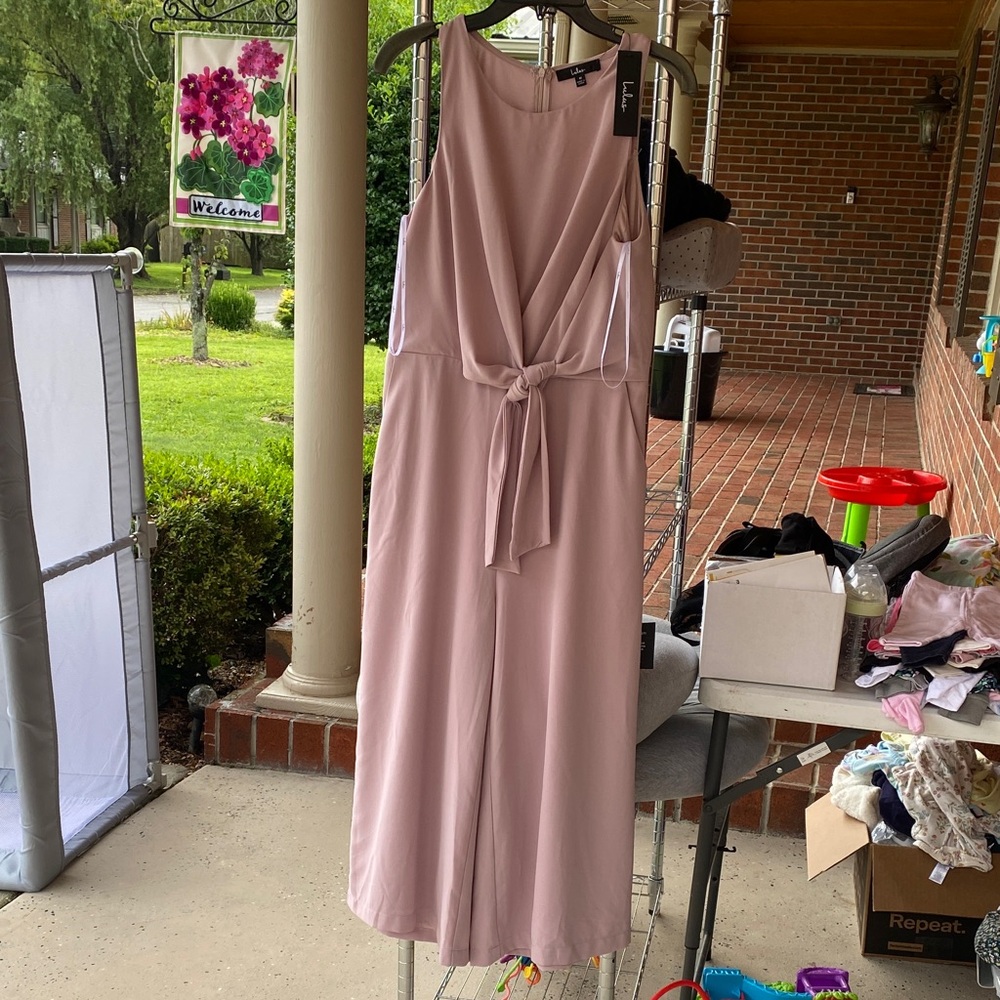 Lulu's Pink Sleeveless Jumpsuit